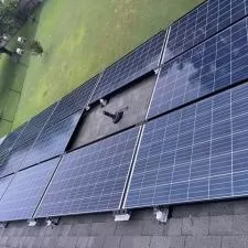Solar panels after