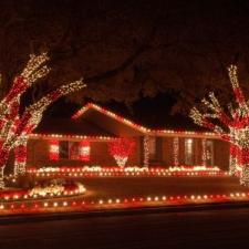 Christmas lights installation